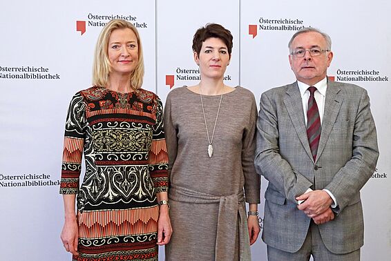 GD Dr. Johanna Rachinger, Mag. Dr. Monika Sommer-Sieghart, Univ.-Prof. DDr. Oliver Rathkolb