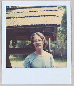 Polaroidaufnahme Peter Handke